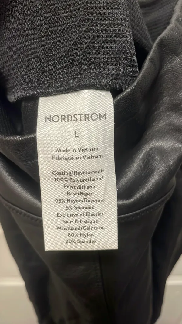 Nordstrom Leather Leggings Faux - Image 5