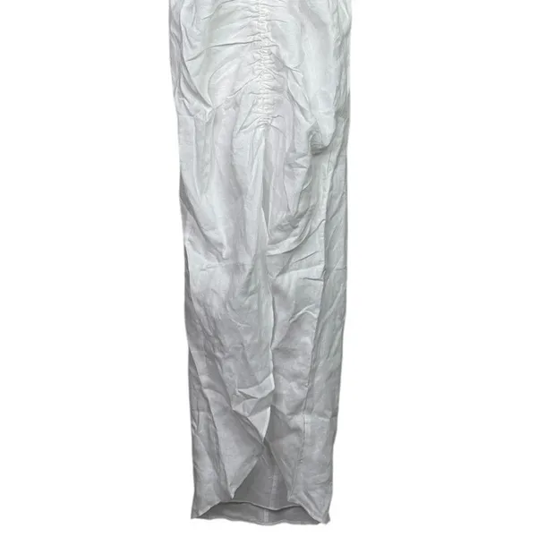 NWT Rumer Estelle Sleeveless Strappy Halter Maxi Dress Front Cutout L White - Image 4