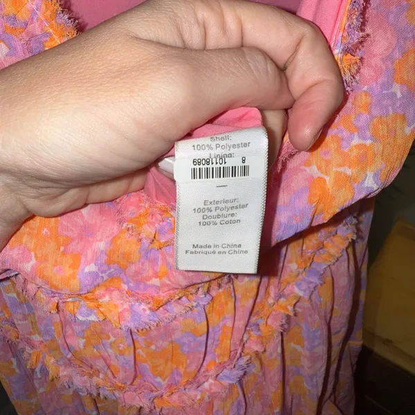 LIKELY Athena Tiered‎ Maxi Dress Pink and Purple Size 8 - Image 9
