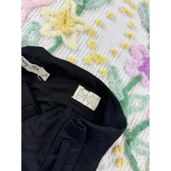 Indigo REIN Black Pleated High Waist Trousers Women's Size‎ 5 6 - Image 6