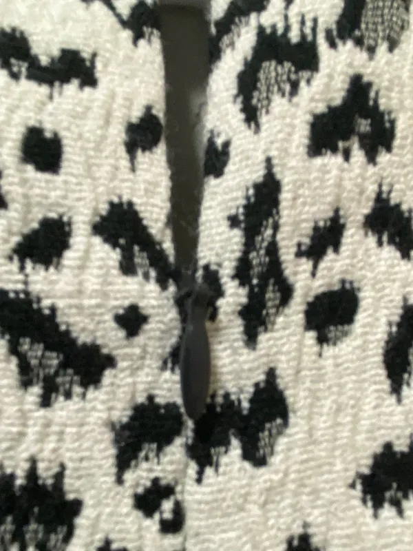 Loft Mock Neck Sleeveless Midi Snow Leopard/Cheetah Print Size 6 Dress - Image 6