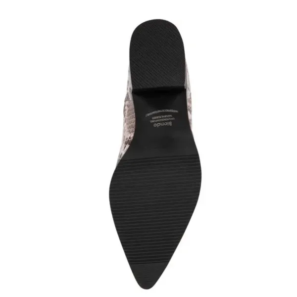 BLONDO Emelia Waterproof Chelsea Bootie In Brown Snake Print‎ Leather Size 8 B57 - Image 6