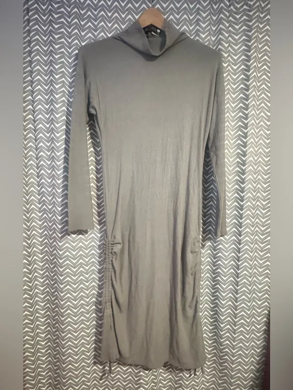 NWT Anthropologie / Saturday Sunday | Emily Mock Neck Midi Dress, size M - Image 4