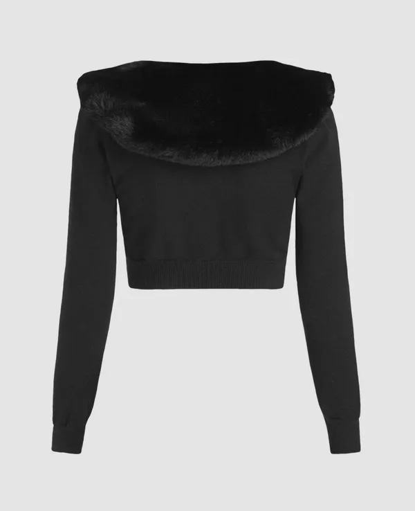 Cider Warm Patchy Knit Cardigan - Image 2