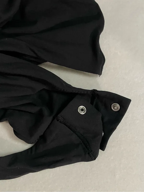 Skims Fits Everybody Long-Sleeve Crewneck Bodysuit Onyx Black Size XL NWT - Image 6
