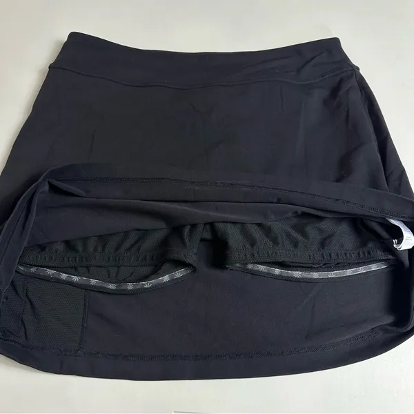 Athleta Classic Black Sweet Sport Athletic Tennis Skort With Pocket Size Small - Image 10