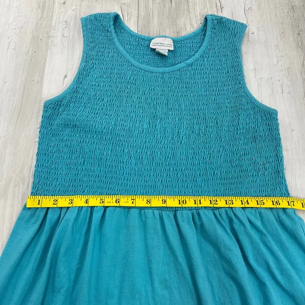 Company One Blue Chore Dress L Distressed Stained Garden Work Artist Smock - Image 11