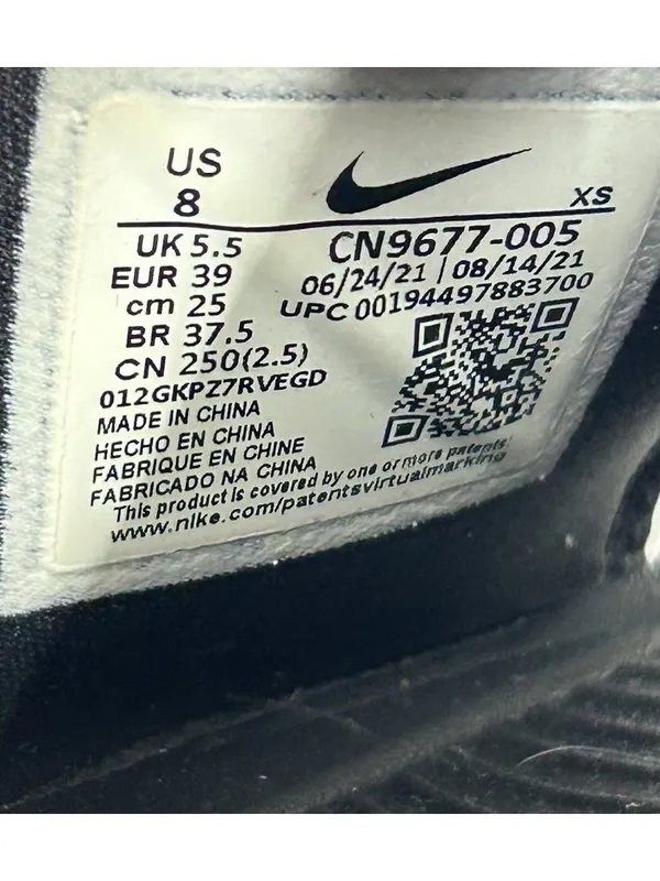 Nike Victori One Slides Women’s Size 8 Black White Logo CN9677-005 - Image 4