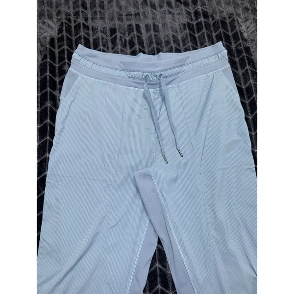 lululemon Women Blue Dance Studio Crop Pants Mid Rise Size 12 - Image 2