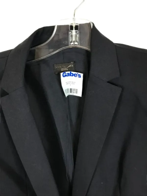 NWT Ann Taylor Factory Petite Size 4 4P Navy Blue One-Button Blazer Jacket NEW - Image 2