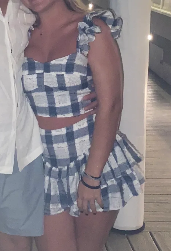 Day + Moon blue and white gingham set - Image 6