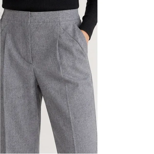 Aritzia Wilfred Chambery Trouser Wool Cropped Dress Pants Pockets Size 0 - Image 9