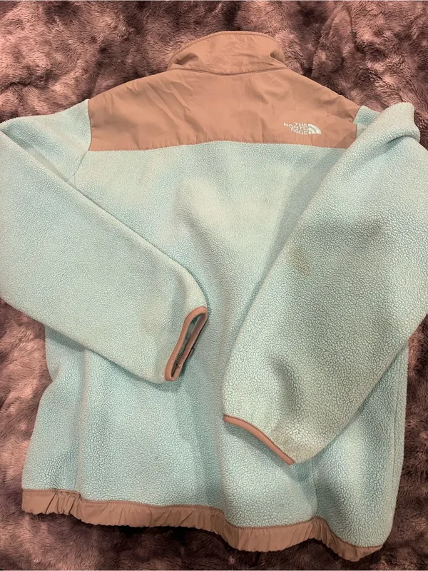 The North Face Aqua & Tan women’s Fleece Jacket - Image 2