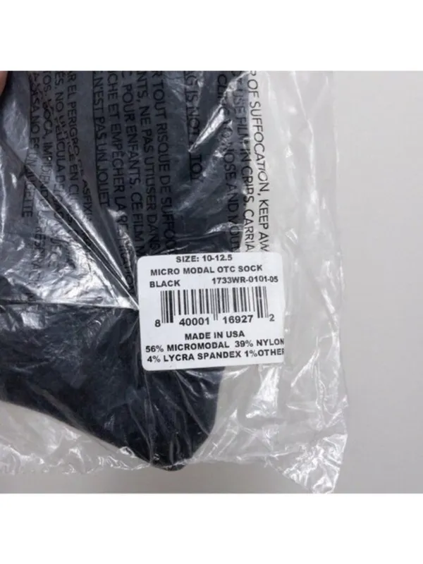 NIB Tommie Copper Micro Modal Over The Knee Compression Sock L Black - Image 5