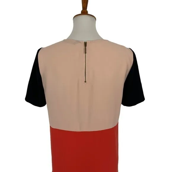 Zara Woman Colorblock Short Sleeve Mini Shift Dress Modern Chic Trendy Small‎ - Image 6