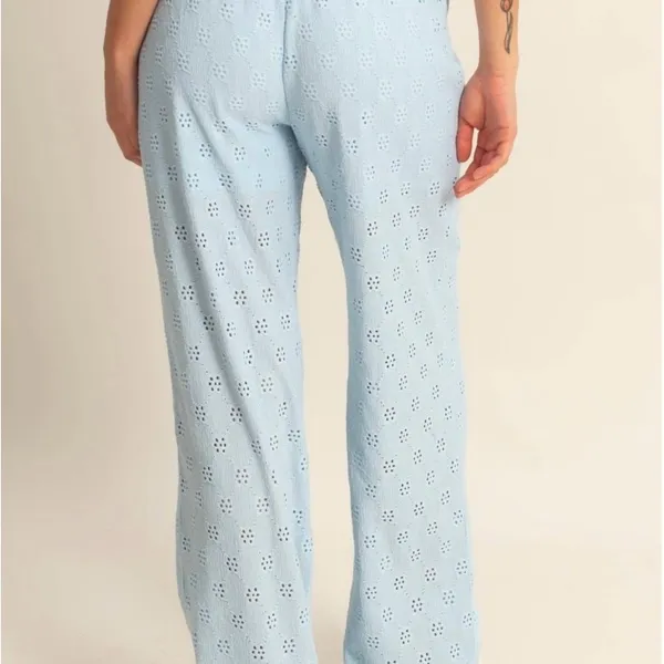 HYFVE Light Blue Wide Leg Pants - Image 3