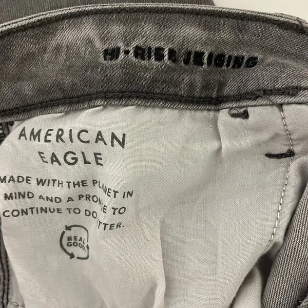 American Eagle hi-rise Jegging Grey distressed jeans. - Image 10