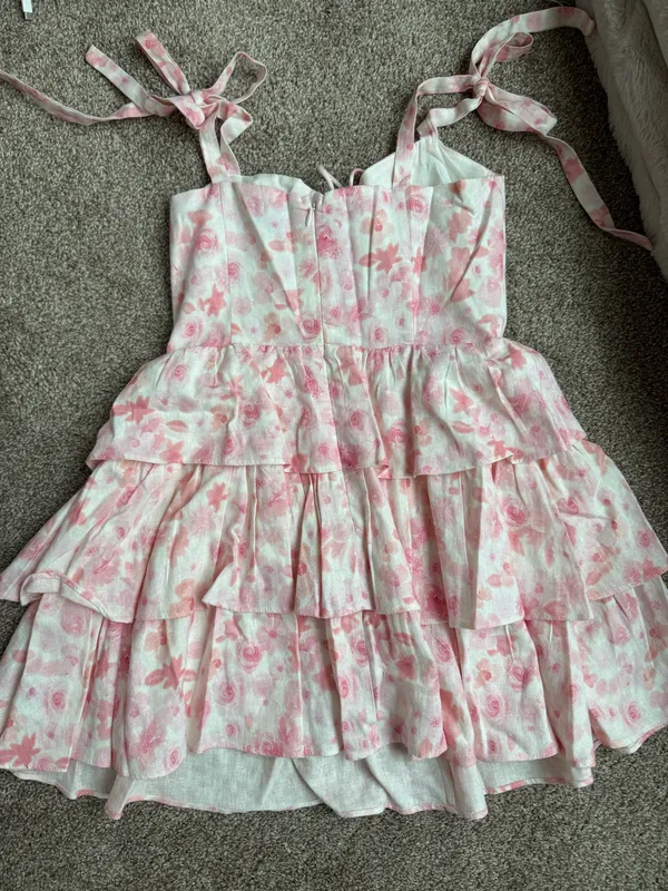 Bardot Dress Pink Mini - Image 5