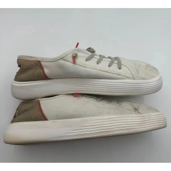 Hey Dude Cody Craft Linen Sneakers White Slip On Casual Size Wide 10 40600-100 - Image 4