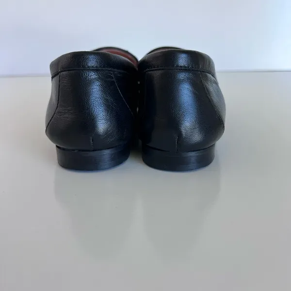 J. Crew‎ Women's Cecile Smoking Slipper in Leather Black - Image 4