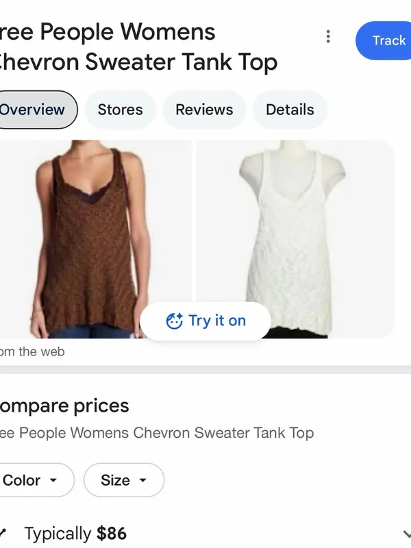 Free People Womens Chevron Sweater Tank Top - Image 5