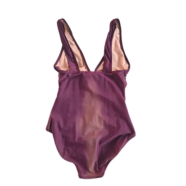 J. Crew One Piece Swimsuit Ruched Tummy Control‎ V Neck Plum Tie Dye Size 6 - Image 2
