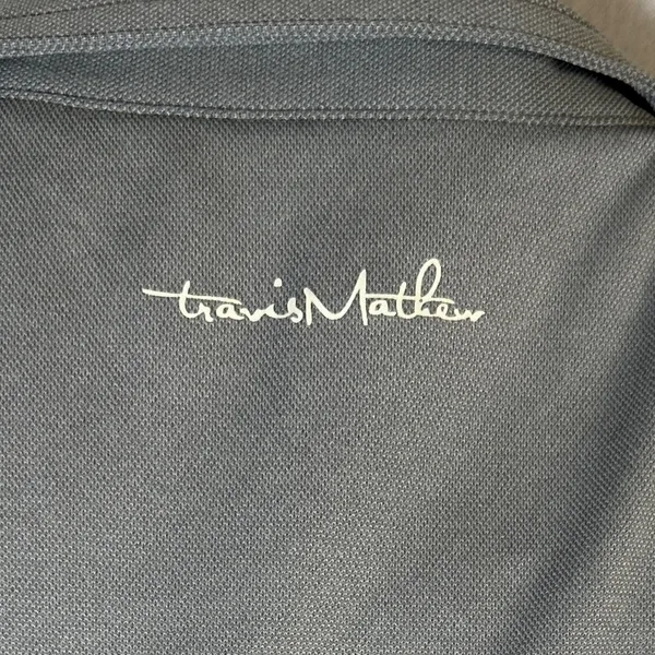 Travis Mathew Polo Women's M Gray Silver Polyester Short Sleeve Golf Top - Image 3