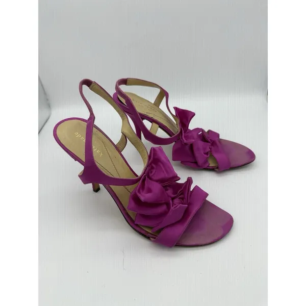 Kate Spade Slingback 4" Heels Size 8 Pink Bows Wedding Preppy Barbie Coquette - Image 5