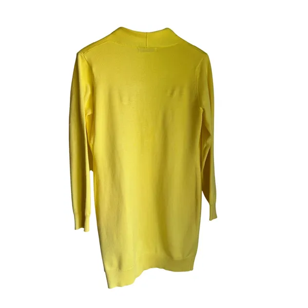 Grace Karin Yellow Open Front Cardigan Small Long Sleeve Lightweight Sweater - Image 6
