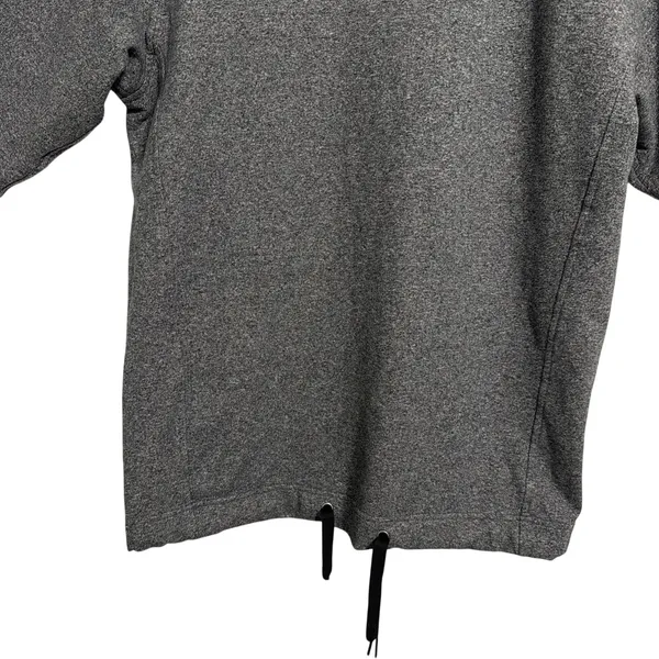 Lululemon Women Heathered Gray‎ Short Sleeve Sweatshirt Drawstring Hem Top Large - Image 6