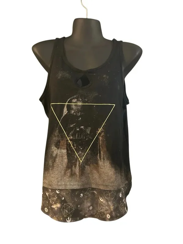 DISNEY Star Wars black tank top tee shirt sleeveless women’s Small S Preowned - Image 5