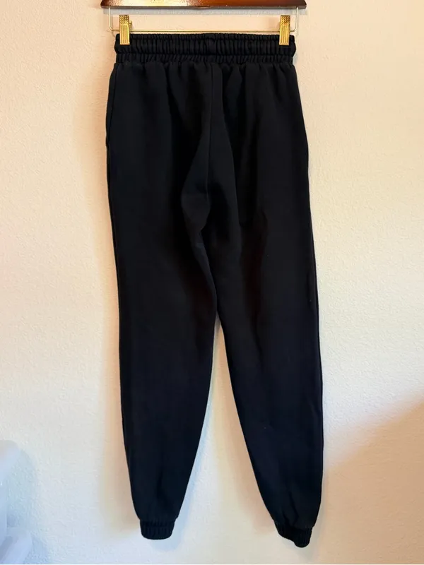 Dolls Kill x Hello Kitty and friends goth sweatpants, black, highwaisted, sz XS - Image 8