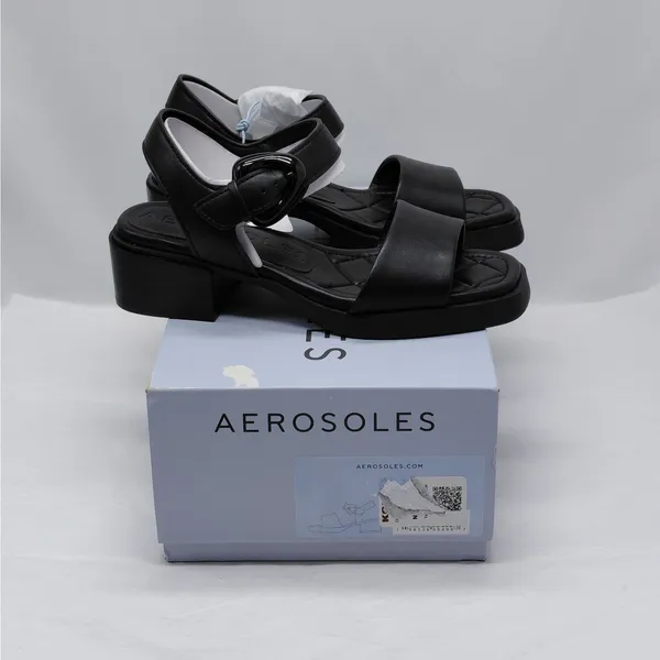 Aerosoles Women Platform Sandals Size 6 Black Comfort Block Heel Everyday Shoes - Image 12