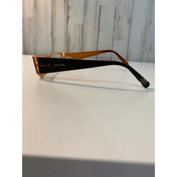 Prada Eyeglasses Frames Unisex Brown/Amber Two-Tone Full Rim - Image 2