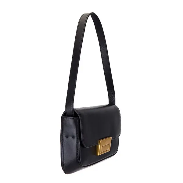 Revolve Stefania Baguette Bag, Black NWT - Image 3