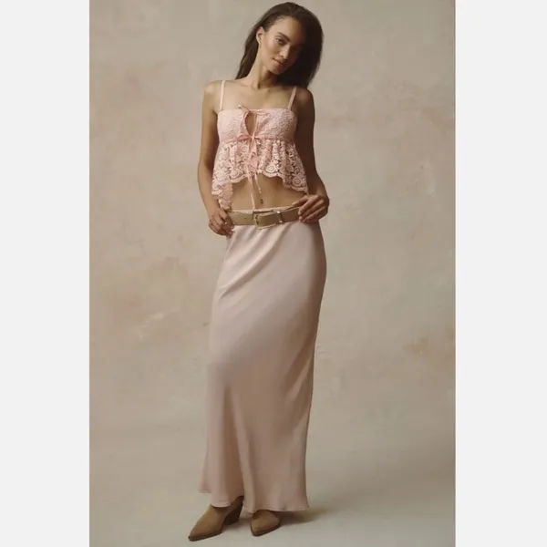 Anthropologie The Tilda Maxi Slip Skirt - Image 3