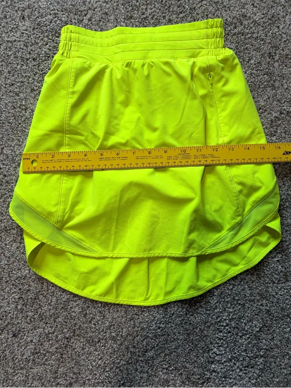 Lululemon Hotty Hot High-Rise Skirt Long Built In Shorts – Highlight Yellow – 2 - Image 12