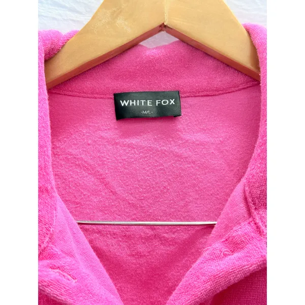 White Fox Boutique 2pcs Free Fall Terry Hot Pink Set M/L‎ Loungewear Cozy Fall - Image 6