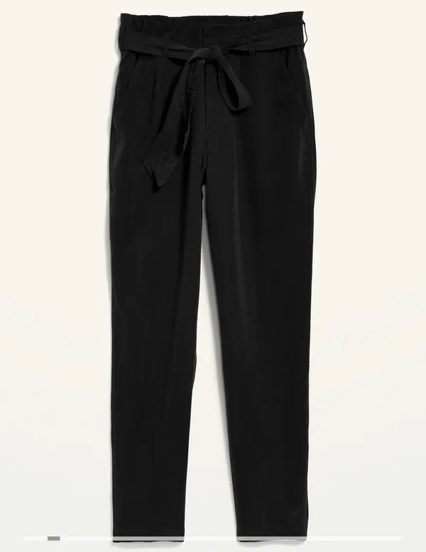 Loft Paperbag Tie Slim Pants - Image 3