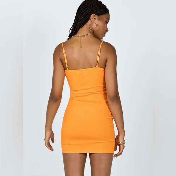 Princess Polly Marissa Mini Dress in Orange Size 4 - Image 7