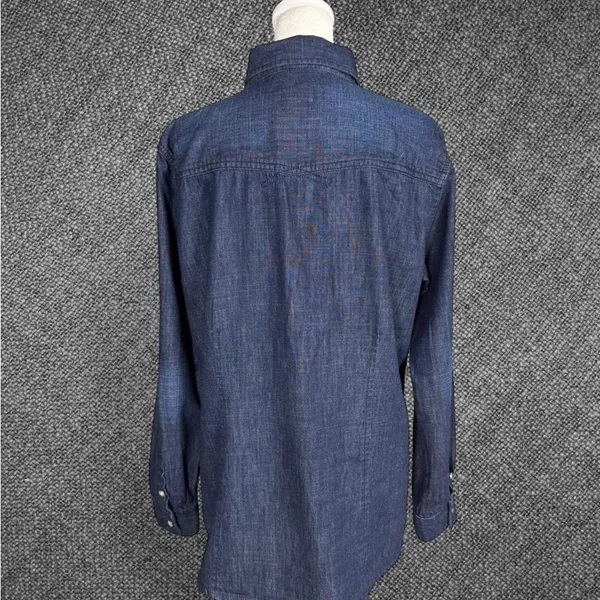 G.H. Bass & Co. Indigo Denim Button-Up Shirt - Image 8