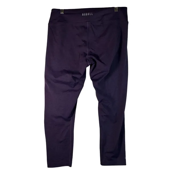 NOBULL Leggings High Rise Crop Heathered‎ Purple Large CrossFit Training Yoga L - Image 2