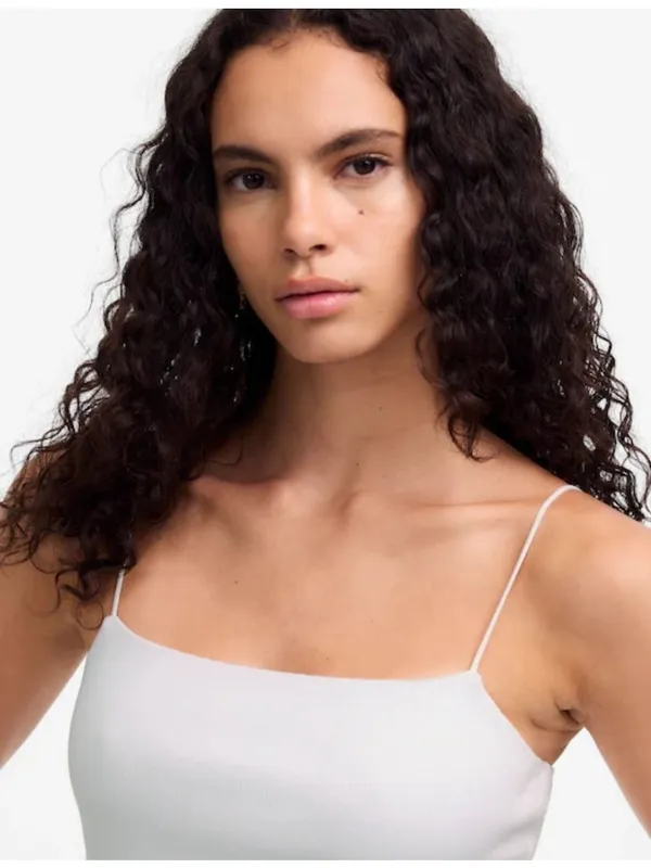 NWT Madewell White Squareneck Tank Top - Size: Medium - Image 9