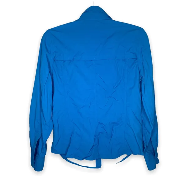 L.L. Bean Blue Windbreaker Long Sleeve Shirt Small Regular - Image 5