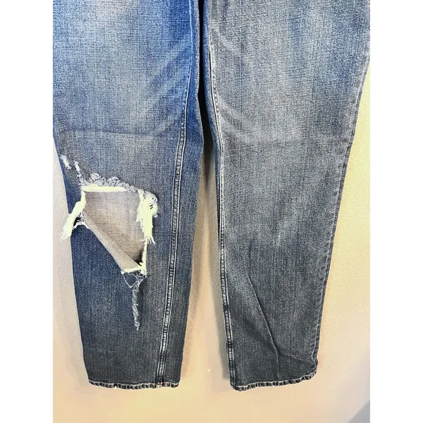 Abercrombie & Fitch The Ankle Straight Ultra High Rise Blue‎ Jeans Women's 28/6L - Image 3