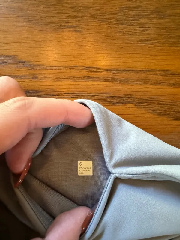 Light Gray Lululemon Shorts Size 6  - Image 2