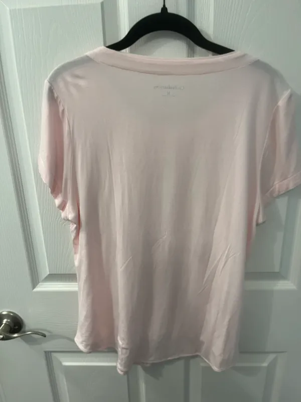 Croft & Barrow Size Medium Pink Lace Top - Image 6