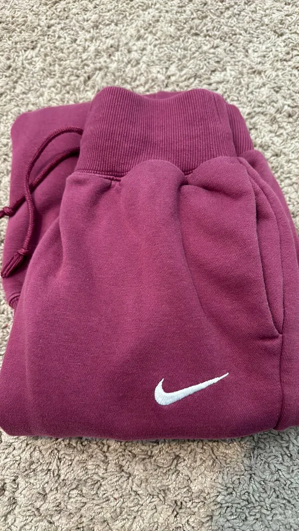 Nike phoenix fleece high waisted oversized sweatpants / joggers - Image 3