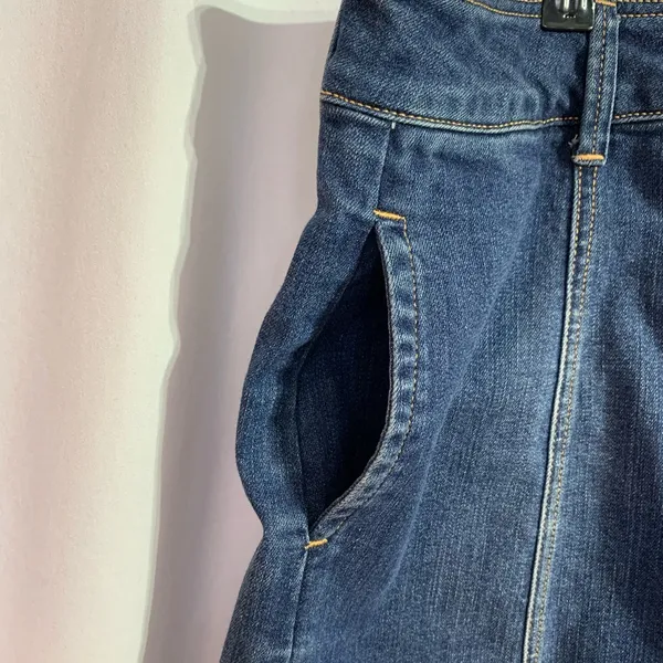 American Eagle denim, button down, mini skirt size 6 - Image 3