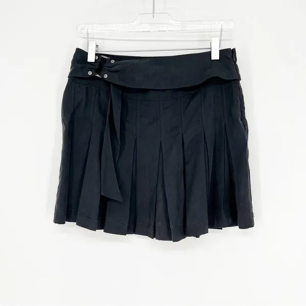 Free People Lost in the Light Pleated Belted Mini Skirt Women's Size 2 Y2K - Image 2